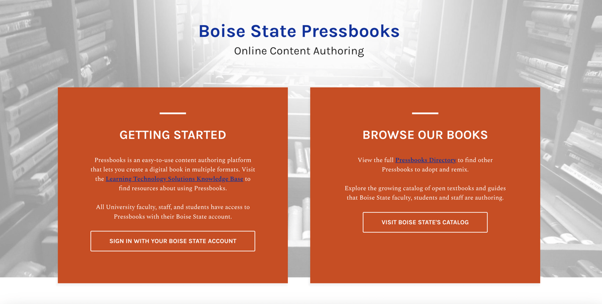 Boise State Pressbooks